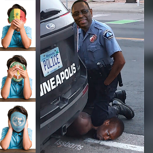 Caricature : Ousmane SONKO, le George Floyd du Sénégal ?